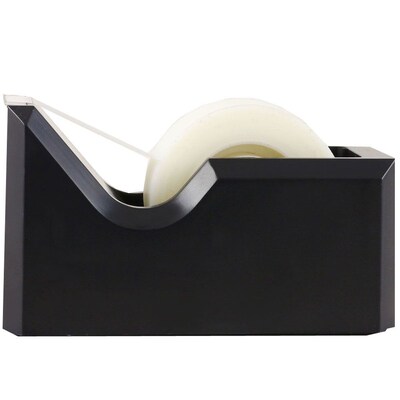JAM Paper Colorful Desktop Tape Dispenser, Black (338BL)
