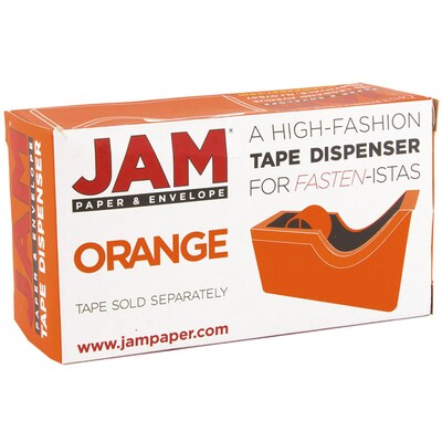JAM Paper® Modern Tape Dispenser, Orange, Sold Individually (338OR)