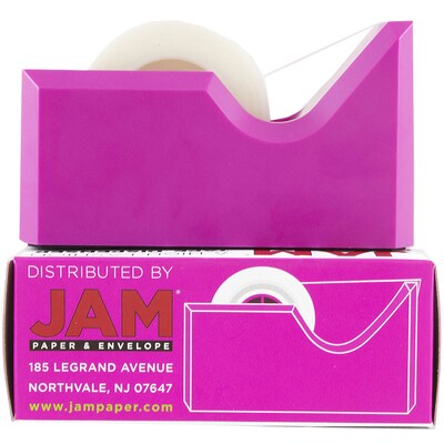 JAM Paper Colorful Desktop Tape Dispenser, Pink (338PI)