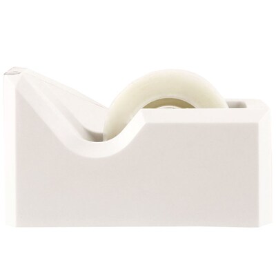 JAM Paper Colorful Desktop Tape Dispenser, White (338WH)