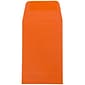 JAM Paper #1 Coin Business Colored Envelopes, 2.25 x 3.5, Orange Recycled, 25/Pack (352627815)