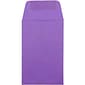 JAM Paper #1 Coin Business Colored Envelopes, 2.25 x 3.5, Violet Purple Recycled, 25/Pack (353027837)
