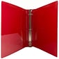JAM Paper Designders 2" 3-Ring Flexible Poly Binders, Red (820T2RD)
