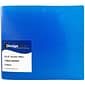 JAM Paper Designders 3" 3-Ring Flexible Poly Binders, Blue (821T3BU)