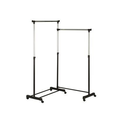 Honey Can Do Dual Bar Corner Garment Rack (GAR-03752)