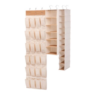 Honey Can Do 3-Piece Bamboo Closet Organization Set (SFTX03311)