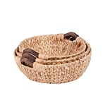 Honey Can Do Circular Water Hyacinth Basket Set (STO-04469)