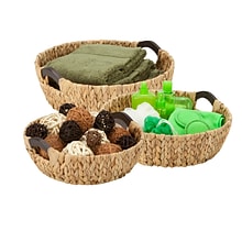 Honey Can Do Circular Water Hyacinth Basket Set (STO-04469)