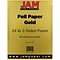 JAM Paper 8.5 x 11 Multipurpose Paper, 24 lbs., Gold, 50 Sheets/Pack (1683736)