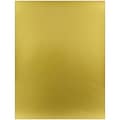 JAM Paper® 2-Sided Foil Colored Paper, 24 lbs.,  8.5 x 11, Gold, 50 Sheets/Pack (1683736)