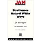 JAM Paper® Strathmore Legal Paper - 8.5" x 14" - 24lb Natural White Wove - 100/pack