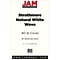 JAM Paper® Strathmore Legal Cardstock, 8.5 x 14, 80lb Natural White Wove, 50/pack (17428899)