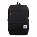 AfterGen Black Polyester Travelers Backpack (AG004-B)