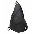 AfterGen Black Polyester Sling Bag (AG301-B)