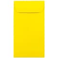 JAM Paper® #7 Coin Business Colored Envelopes, 3.5 x 6.5, Yellow Recycled, Bulk 1000/Carton (1526761C)
