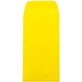 JAM Paper #7 Coin Business Colored Envelopes, 3.5 x 6.5, Yellow Recycled, 50/Pack (1526761I)