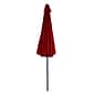 Pure Garden 9 Foot Aluminum Patio Umbrella with Auto Crank - Red (M150006)