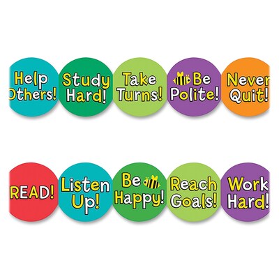 Hygloss Kindergarten - 6th Grade Classroom Border, Be Your Best, 12/Pack