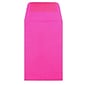 JAM Paper® #1 Coin Business Colored Envelopes, 2.25 x 3.5, Ultra Fuchsia Pink, 50/Pack (352927832I)