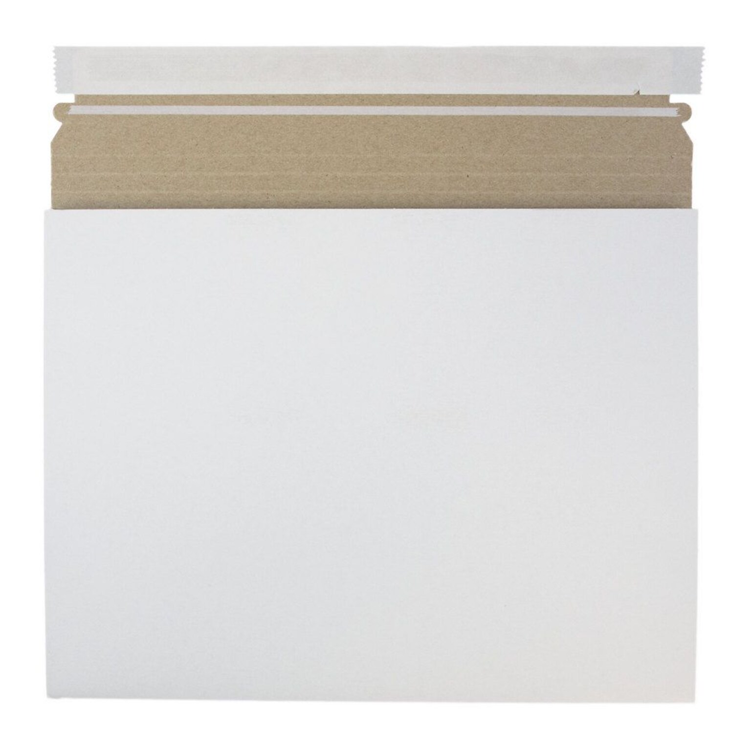 JAM Paper® Expandable Photo Mailer Envelopes with Self-Adhesive Closure, 12.5 x 9.5 x 1, White, 6 Rigid Mailers/Pack (28906706B)