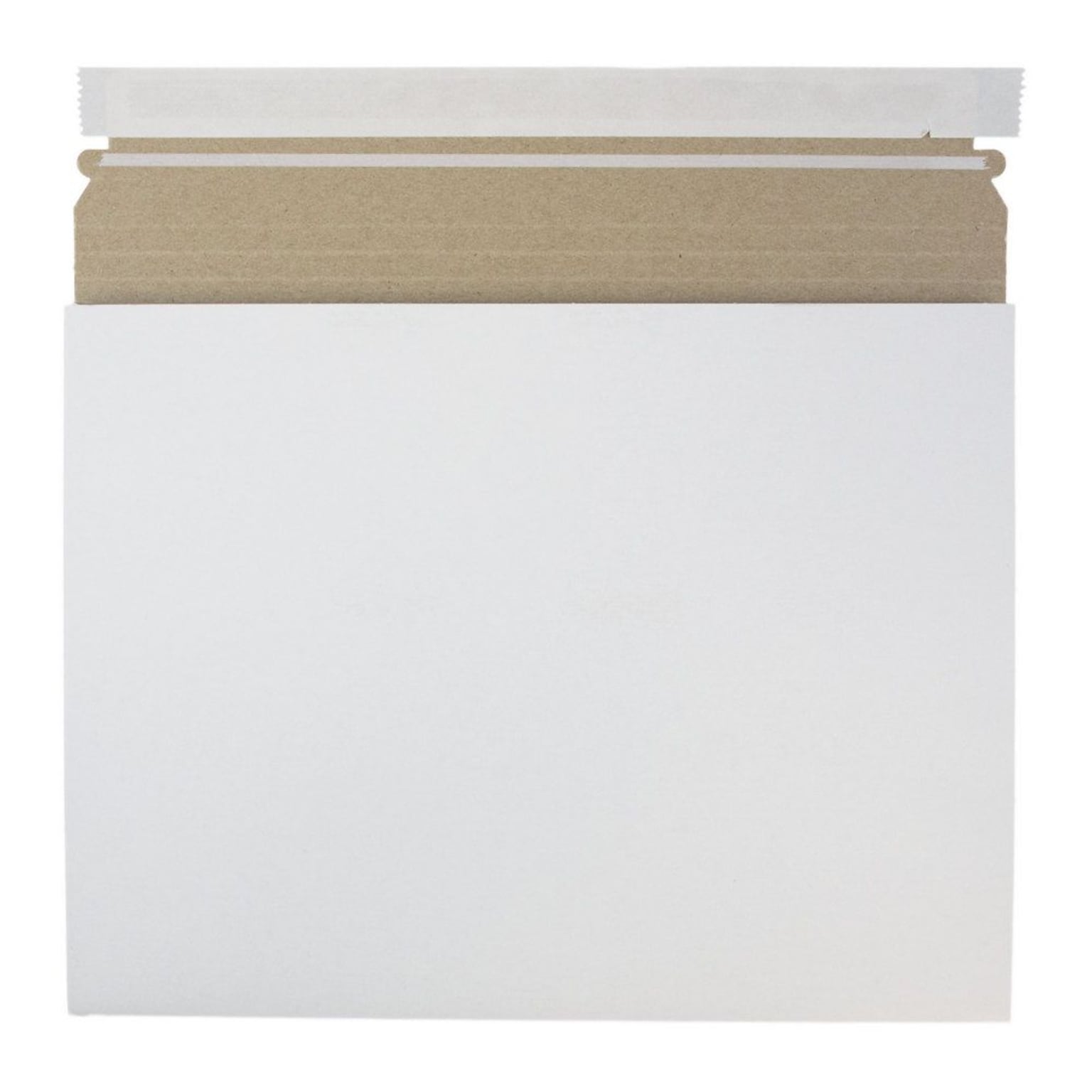 JAM Paper® Expandable Photo Mailer Envelopes with Self-Adhesive Closure, 12.5 x 9.5 x 1, White, 6 Rigid Mailers/Pack (28906706B)