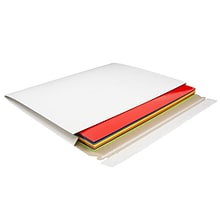 JAM Paper® Expandable Photo Mailer Envelopes with Self-Adhesive Closure, 12.5 x 9.5 x 1, White, 6 Ri