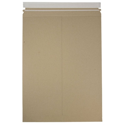 Jam Paper Stay-Flat Photo Mailer, 13 x 18, Brown Kraft, 6/Pack (8866646B)