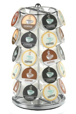 Coffee Pod Carousel in Chrome - 35 Capacity