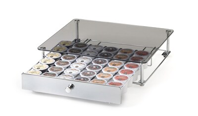 Glass Top K-Cup Rolling Drawer