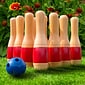 Hey! Play! 11 Inch Wooden Lawn Bowling Set (886511832398)