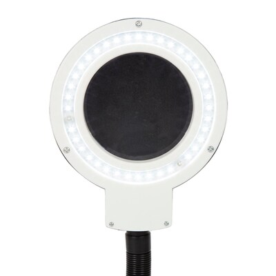 Stalwart 40 LED 5x Desktop Magnifier Gooseneck Lamp, Black (75-MAG1003)