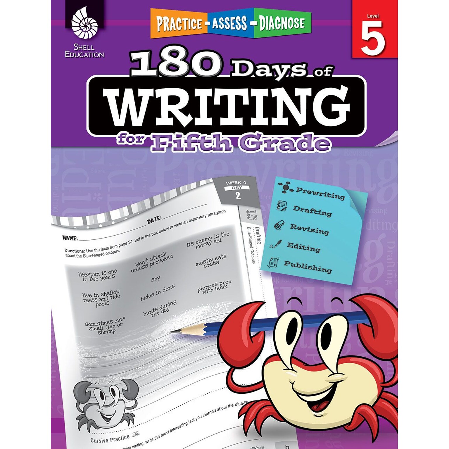 180 Days of Writing for Fifth Grade, Paperback (51528)