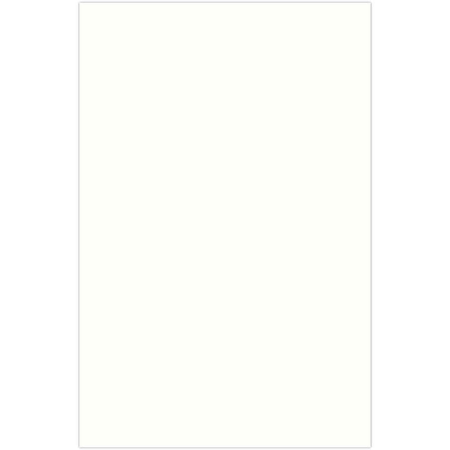 JAM Paper® 11 x 17 Tabloid Size Cardstock, Strathmore Natural White Wove 88lb, 50/Pack (17430341)