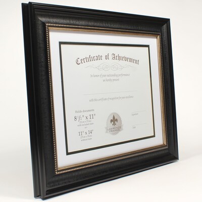 Lawrence Frames 11 x 14 Dual Use Black Beaded Document Frame (188011)