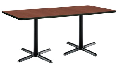KFI 30" x 72" HPL Rectangle Table Mahogany (T3072B2015BKMH)