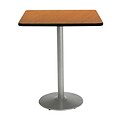 KFI 30 Square Bar Height HPL Table Medium Oak (30SQB1917SLMO38)