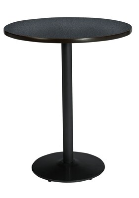 KFI 42" Round Bar Height HPL Table Graphite Nebula (42RDB1922BKGR38)