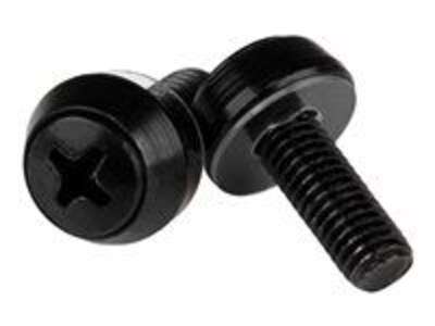 StarTech Mounting Screw, Black, 100/Pack (CABSCRWSM62B)