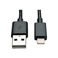 Tripp Lite Lightning USB Cable for All iPhones, Black (M100-10N-BK)