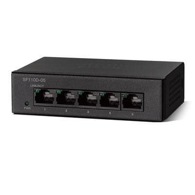 Cisco™ SF110D-05NA 5 Port Fast Ethernet Unmanaged Switch