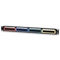 INTELLINET® 513678 24 Port Cat5e Color-Coded Patch Panel
