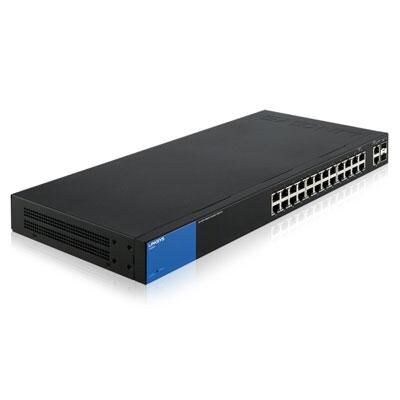 Linksys® LGS326 26 Port Gigabit Ethernet Managed Smart Switch