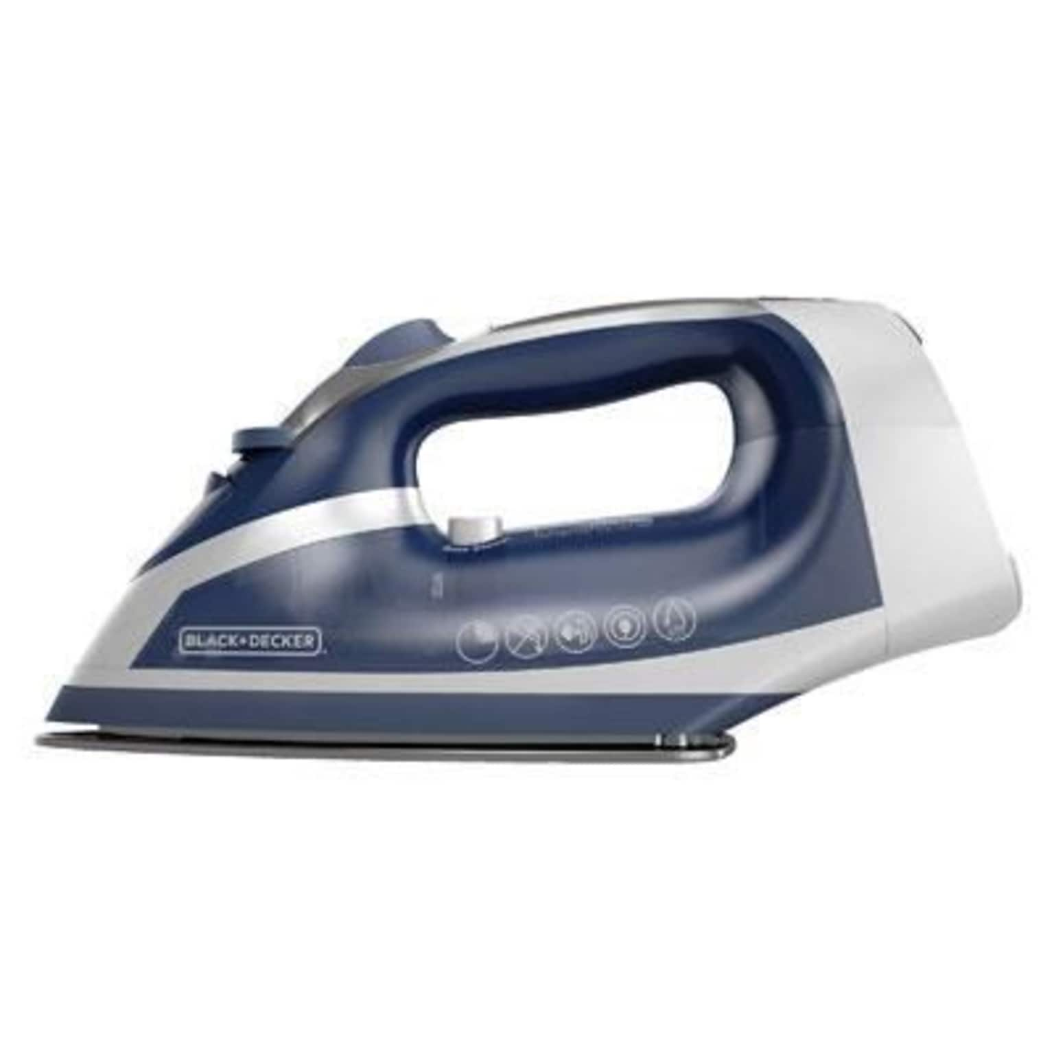 Black & Decker™ Xpress Non Stick Steam Cord Reel Iron; Navy/White (ICR16X)