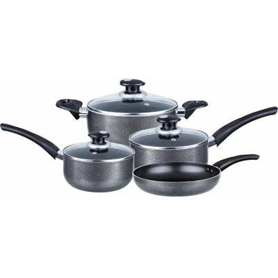 Brentwood Aluminum 7-Piece Cookware Set; Gray (BPS107)