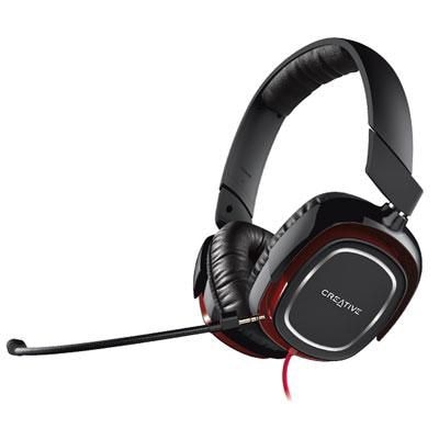 Creative® Draco HS880 Stereo Over-the-Head Gaming Headset with Mic; Black