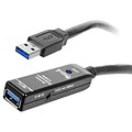 SIIG® 32.8 USB 3.0 Active Repeater Cable; Male to Female, Black (JU-CB0611-S1)