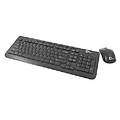 SIIG® JK-WR0812-S1 Wireless Slim Multimedia Keyboard and Mouse Combo for Computer; Black