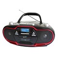 Supersonic® SC-745 Portable Audio System with USB; Red