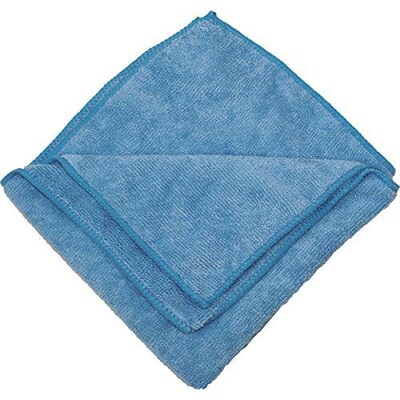 Zwipes 16 x 16 Microfiber Cleaning Towel, Blue, Package of 12 (H1-725)