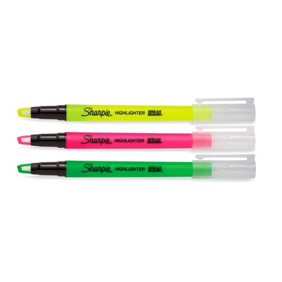 Sharpie Clear View Highlighter, Chisel Tip, Assorted, 3/Pack (1950748/2128214)